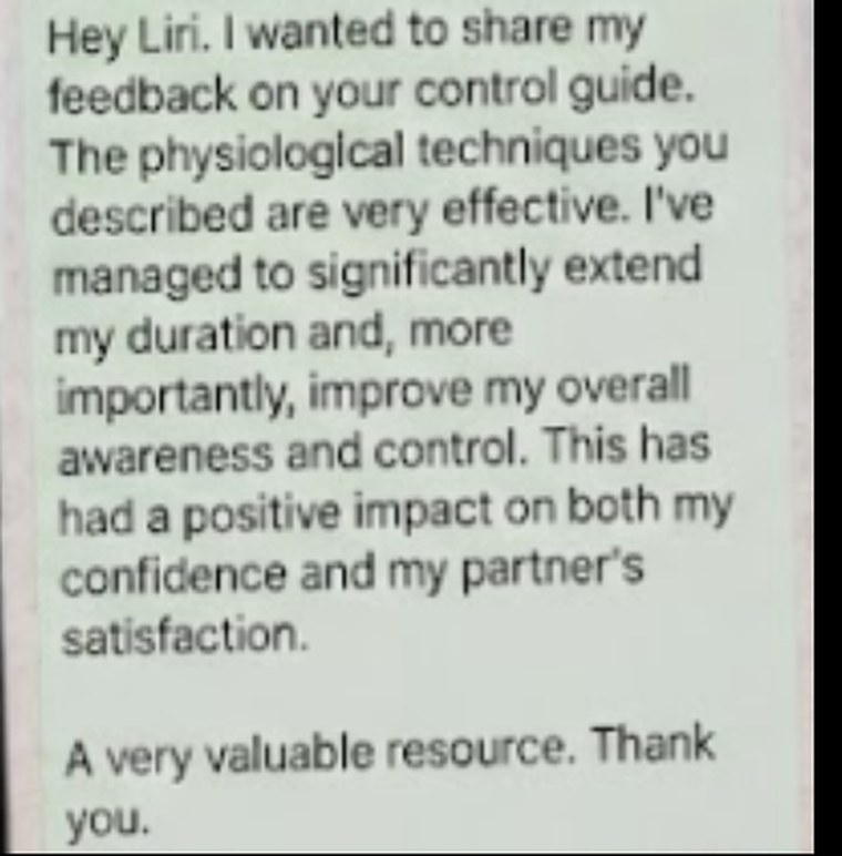 "I've managed to significantly extend my duration."